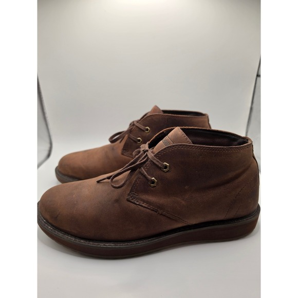 L.L. Bean Other - LL Bean Mens Stonington Chukka Boots Brown Leather Mid Top Shoes 511441 Sz 10.5